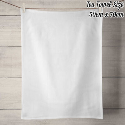 100% Linen Tea Towel - Off White Thumbnail