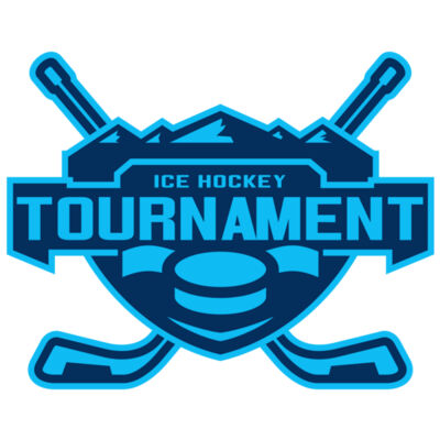 Tournament Ice Hockey logo template Thumbnail